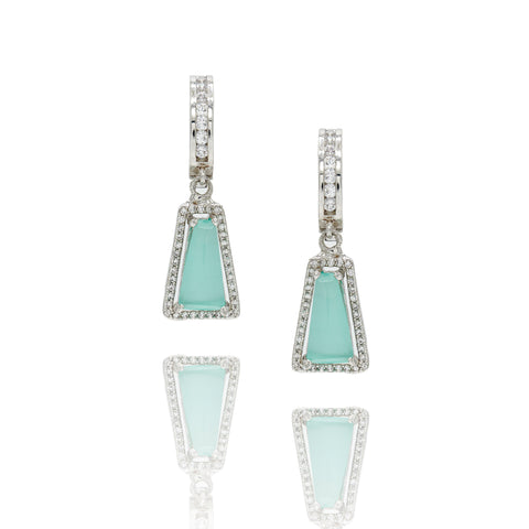 LENNY EARRINGS GREEN